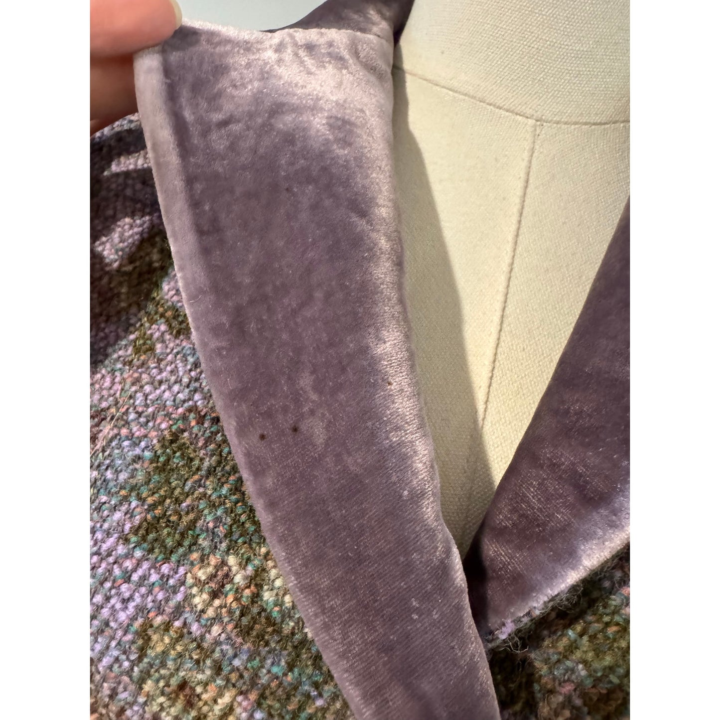 Etro Tweed Wool-Blend Floral Blazer with Velvet Collar Size XS – Tailored Jacket