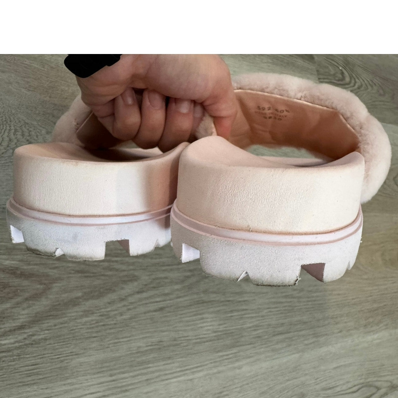 Prada Shearling Slides Orchid Pink Size 40.5 – Fuzzy Designer Sandals