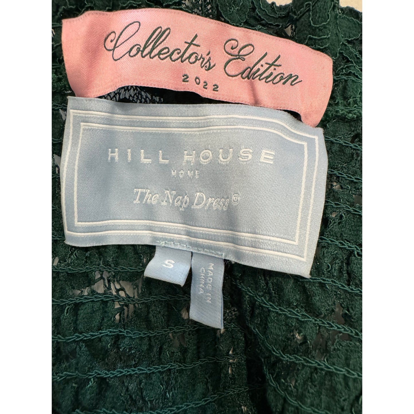 Hill House Home The Lace Nap Dress Collector's Ed Botanical Garden Green Size Sm