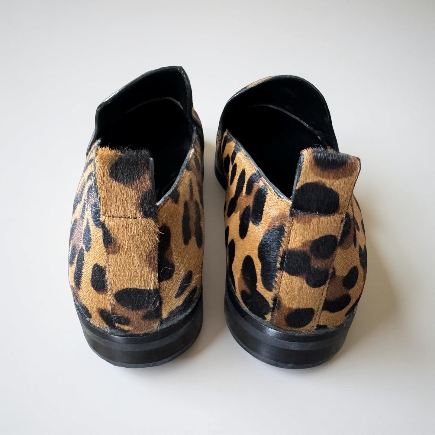 3.1 Phillip Lim Leopard Print Alexa Loafer Low Heel Calf Hair Size 41/US10