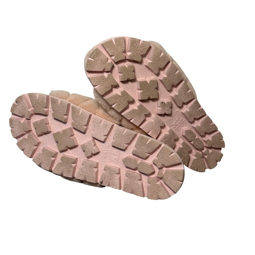 Prada Shearling Slides Orchid Pink Size 40.5 – Fuzzy Designer Sandals